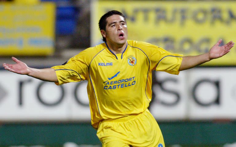 Juan Román Riquelme durante su paso por Villarreal; es recordado como uno de los mejores jugadores del club