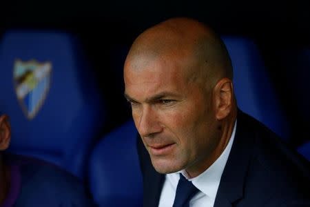 Football Soccer - Malaga v Real Madrid - Spanish Liga Santander - La Rosaleda, Malaga, Spain - 21/5/17 Real Madrid coach Zinedine Zidane Reuters / Juan Medina/Files