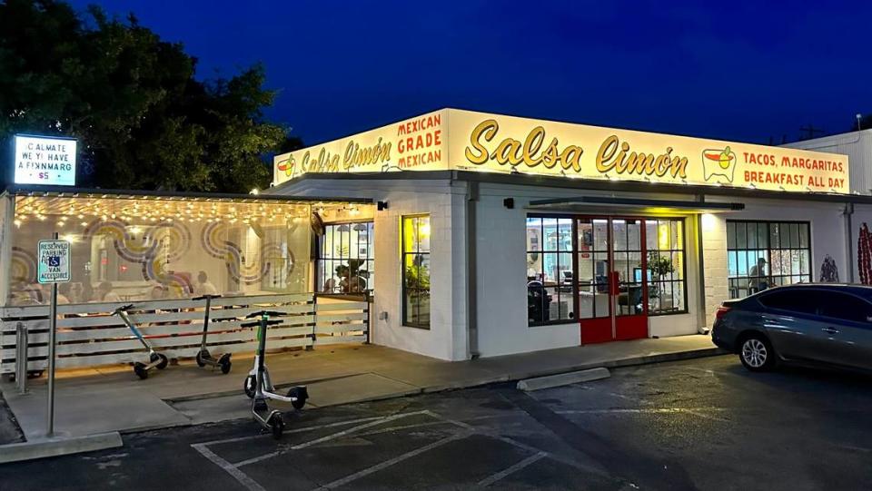 The new Salsa Limón in Austin is in a longtime cleaners on Guadalupe Street six blocks north of the University of Texas.