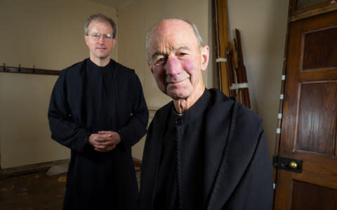 Fr Chad Boulton and Fr Henry Wansbrough at Ampleforth Abbey - Credit: Darren O'Brien/Guzelian