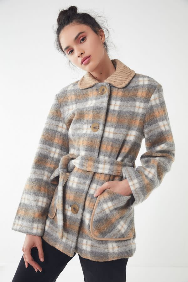 Urban Outfitters Belted Lady Coat