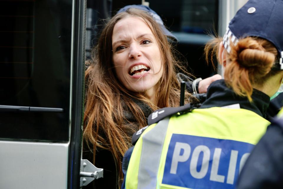 StandUpX protest against Covid-19 measures in London