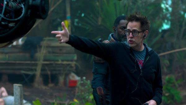 James Gunn en el set de 'El escuadrón suicida' (Foto: IMDb)