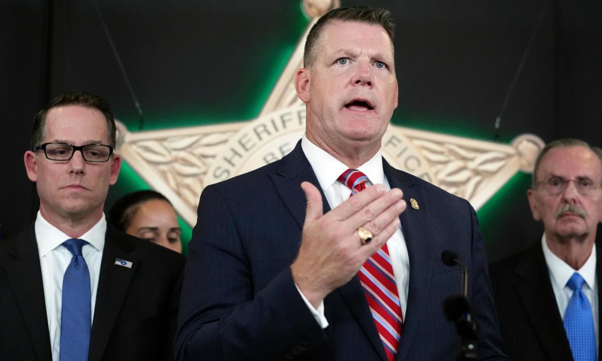 <span>Ronald Rowe Jr, the acting director of the Secret Service, speaks during a news conference on Monday in West Palm Beach, Florida.</span><span>Photograph: Wilfredo Lee/AP</span>