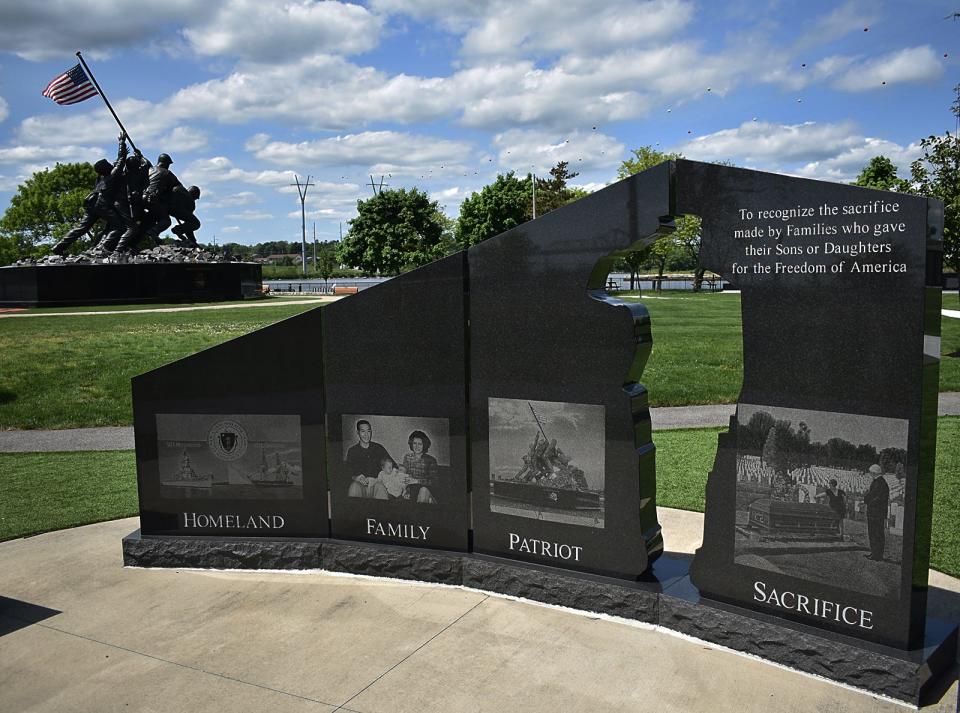 The state's official monument to Gold Star families is located at Bicentennial Park in Fall River.