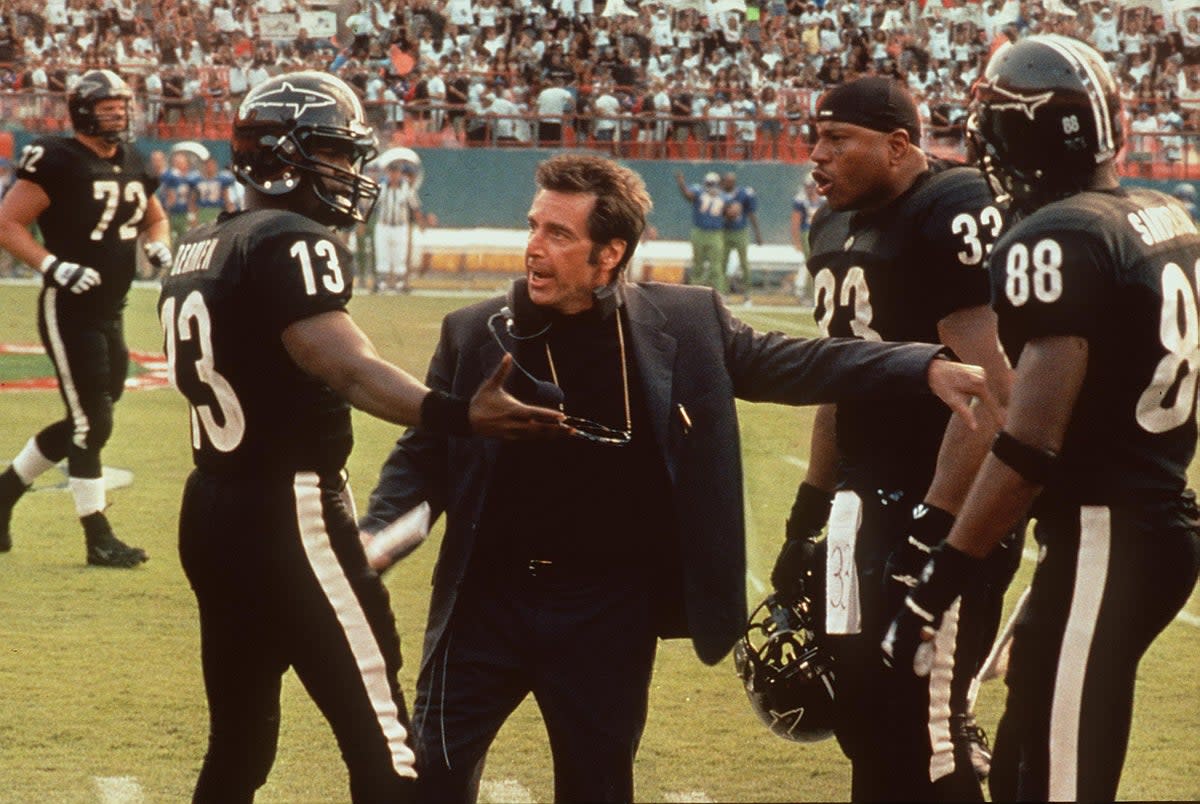 Al Pacino, Jamie Foxx and LL Cool J star in the 1999 movie ‘Any Given Sunday’ (Getty)