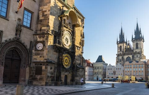 Prague's astronomical clock - Credit: Getty