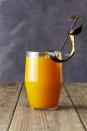 <p>Garnish this party potion the Halloween way by painting orange peel strips with black gel food coloring. </p><p>Get the <a href="https://www.goodhousekeeping.com/food-recipes/a46066/apricot-bourbon-brew-recipe/" rel="nofollow noopener" target="_blank" data-ylk="slk:Apricot Bourbon Brew recipe;elm:context_link;itc:0;sec:content-canvas" class="link "><strong>Apricot Bourbon Brew recipe</strong></a>.<br></p>