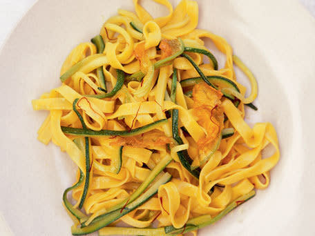 <strong>Get the <a href="http://www.huffingtonpost.com/2012/02/29/tagliatelle-con-fiori-di-_n_1311451.html" target="_blank">Tagliatelle con Fiori di Zucchine (Tagliatelle with Zucchini Flowers) recipe</a></strong>