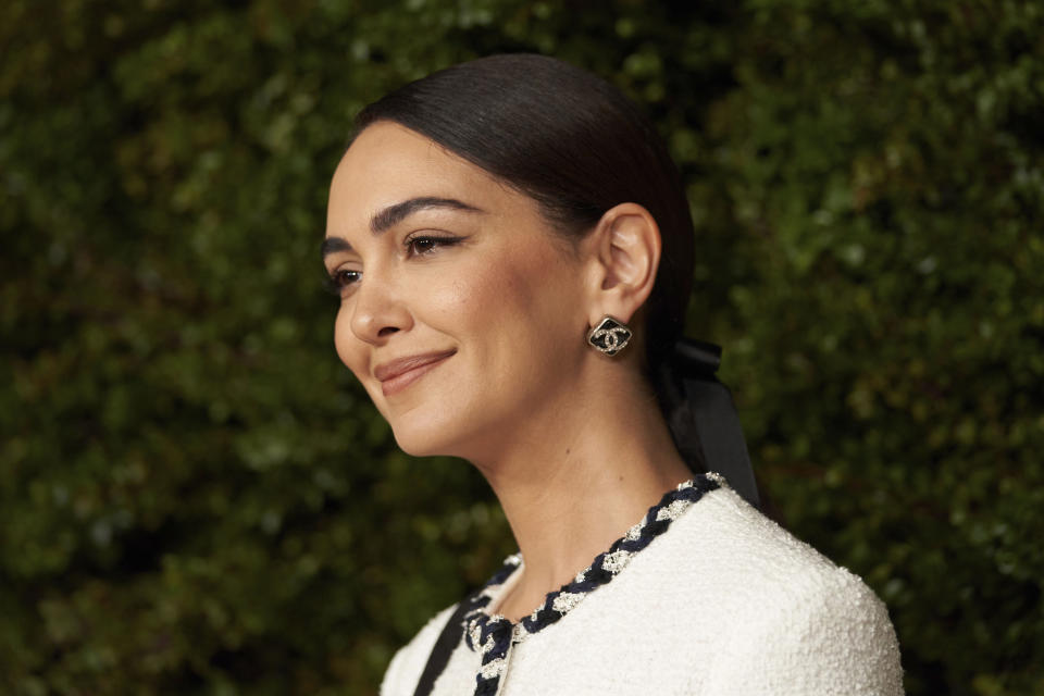 Nazanin Boniadi arrives at The Academy Women's Luncheon presented by CHANEL on Wednesday, Nov. 16, 2022, at Academy Museum of Motion Pictures in Los Angeles. (AP Photo/Allison Dinner)