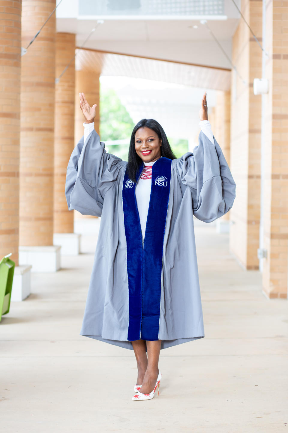 Perkins graduated from Nova Southeastern University with her PhD on June 14. (Photo courtesy of Yolanda Perkins)