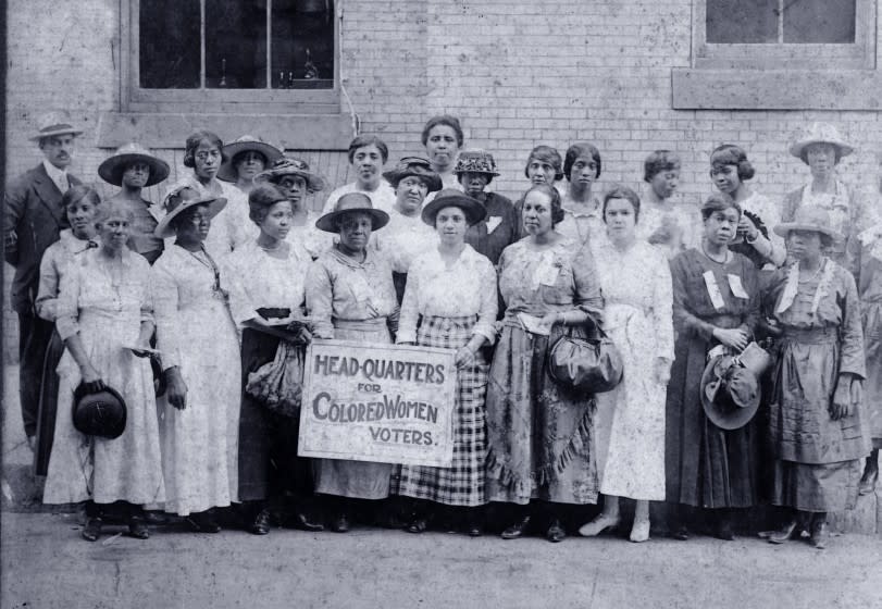 The Headquarters for Colored Women Voters in Chicago, Ill., in 1916, featured in "American Experience: The Vote" on PBS.