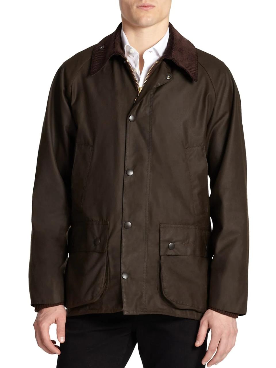 waxed jacket mens barbour