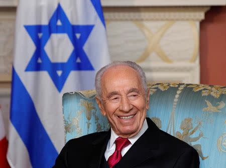 Israel's President Shimon Peres in Ottawa, May 2012. REUTERS/Blair Gable