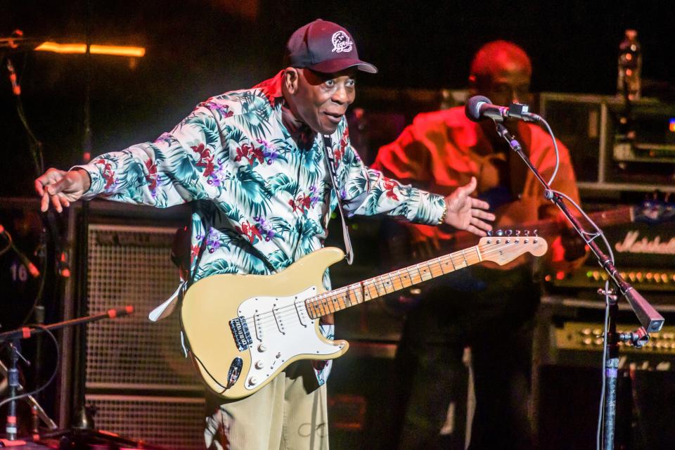 World-renowned Chicago blues musician Buddy Guy brings the blues to Peoria on his "Damn Right Farewell Tour" Saturday, April 29, 2023 at the Peoria Civic Center Theater.
