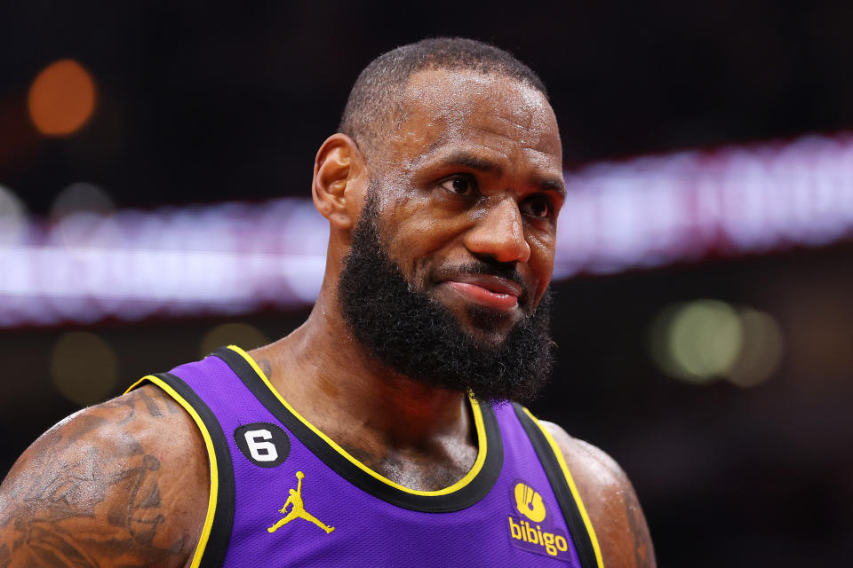 LeBron James and the Los Angeles Lakers are on a tear. (Photo by Michael Reaves/Getty Images)