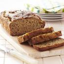 <p>The whole wheat flour in this recipe makes the loaf just a little healthier.</p><p><strong><a href="https://www.countryliving.com/food-drinks/recipes/a33174/banana-quick-bread-recipe-ghk0312/" rel="nofollow noopener" target="_blank" data-ylk="slk:Get the recipe;elm:context_link;itc:0;sec:content-canvas" class="link ">Get the recipe</a>.</strong></p><p><a class="link " href="https://www.amazon.com/USA-Pan-1140LF-Bakeware-Aluminized/dp/B0029JQEIC/?tag=syn-yahoo-20&ascsubtag=%5Bartid%7C10050.g.35246097%5Bsrc%7Cyahoo-us" rel="nofollow noopener" target="_blank" data-ylk="slk:SHOP LOAF PANS;elm:context_link;itc:0;sec:content-canvas">SHOP LOAF PANS</a><br></p>