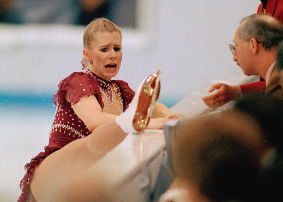 <p>After barely getting onto the ice on time, Harding attempted just one jump before tearfully skating over to the judges in the middle of her free skate to show them that the lace on her right boot was broken. She was allowed to fix it and returned to perform at the end of the group, but her skate was underwhelming. </p>