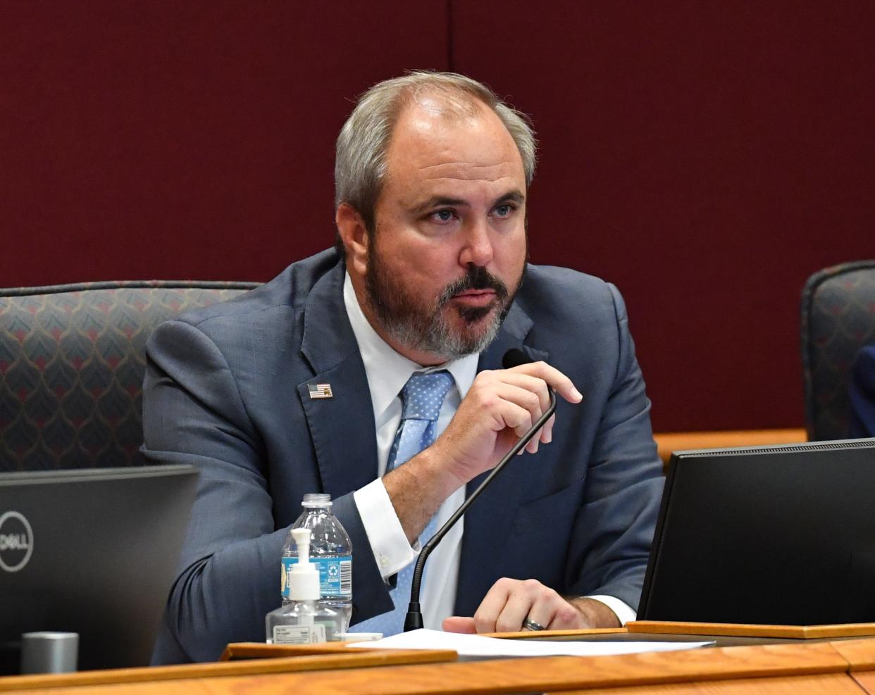 State Sen. Joe Gruters, as seen in 2023 at a Sarasota-area legislative delegation meeting in the Sarasota County Commission chambers.