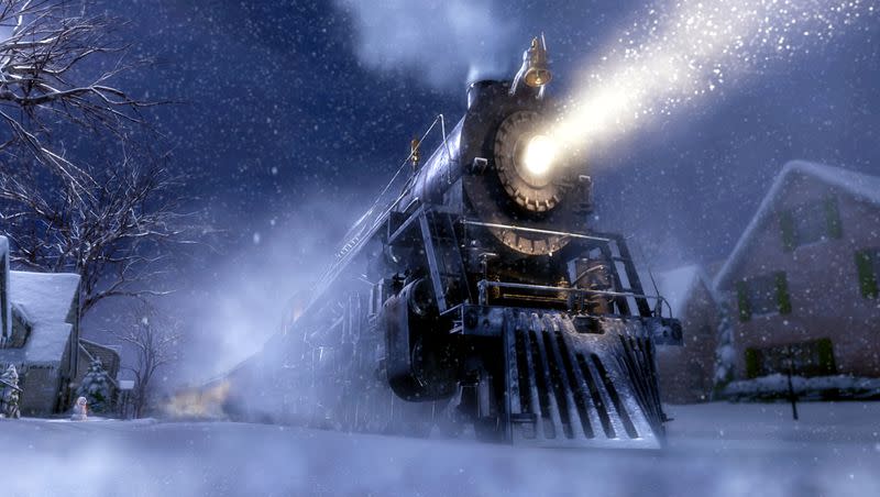 A scene from the film “The Polar Express.”