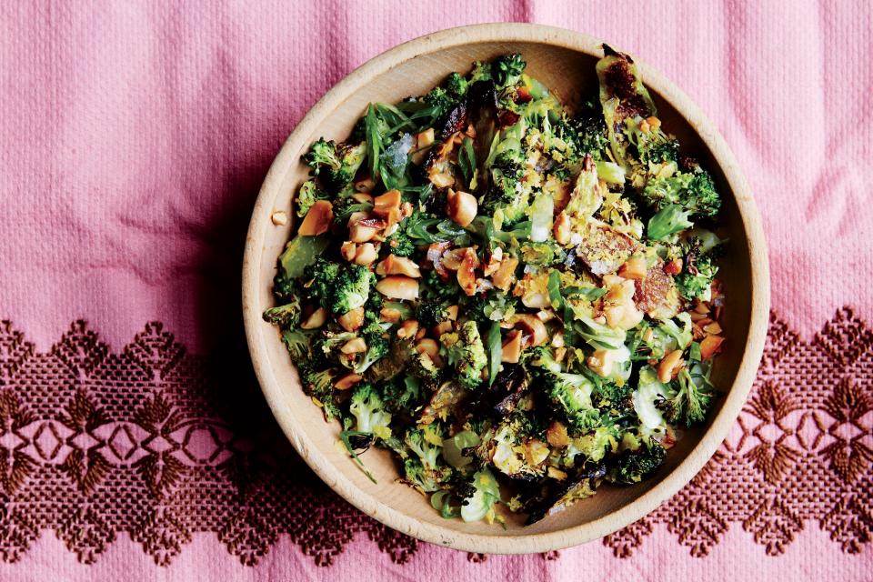 Roasted and Charred Broccoli with Peanuts