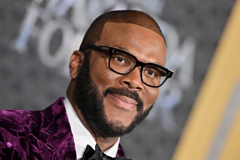 Tyler Perry attends Marvel Studios’ “Black Panther 2: Wakanda Forever” Premiere at Dolby Theatre on October 26, 2022 in Hollywood, California. 