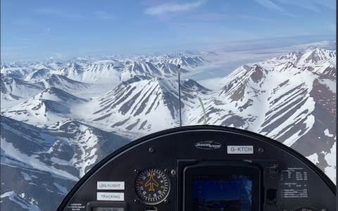 The view from Mr Ketchell's cockpit over Russia - Credit: James Ketchell/James Ketchell