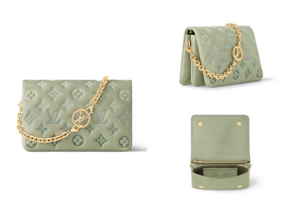 精品鏈帶包推薦：Louis Vuitton Pochette Coussin手袋，NT$89,500！圖片來源：Louis Vuitton 