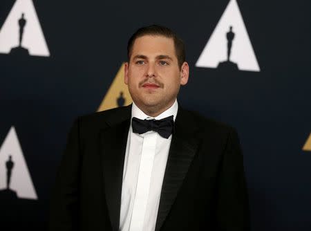 Actor Jonah Hill arrives at the 8th Annual Governors Awards in Los Angeles, California, U.S., November 12, 2016. REUTERS/Mario Anzuoni