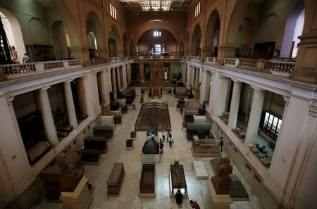 A view with pharaonic artifacts inside the Egyptian Museum in Cairo, Egypt June 23, 2016. REUTERS/Amr Abdallah Dalsh