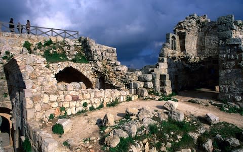 'Ajloun Castle became a darkened silhouette' - Credit: getty