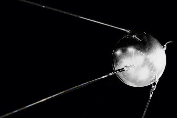 On October 4, 1957, the Soviet Union launched the first man-made space satellite, Sputnik 1, igniting the Space Race. File Photo courtesy NASA