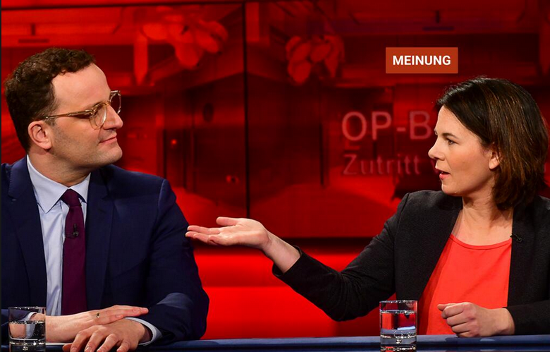 Die Politikerin der Grünen Annalena Baerbock will in ihrem Vorschlag die Bedenken der Kritiker aufnehmen. Doch viel Zustimmung findet sie nicht unter den Debutanten. Foto: Screenshot / ARD