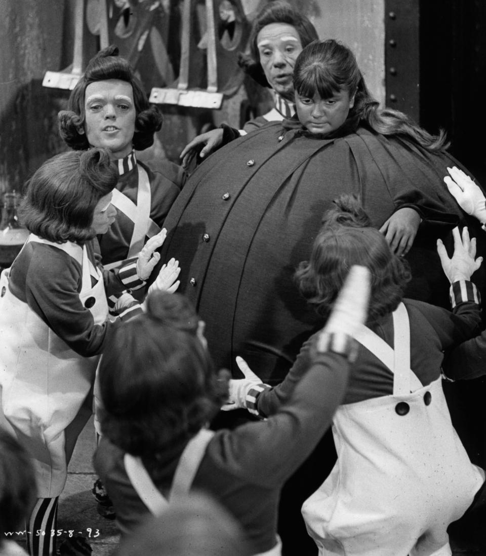 Nickerson as Violet Beauregarde in Willy Wonka & The Chocolate Factory (Credit: Paramount/Getty)