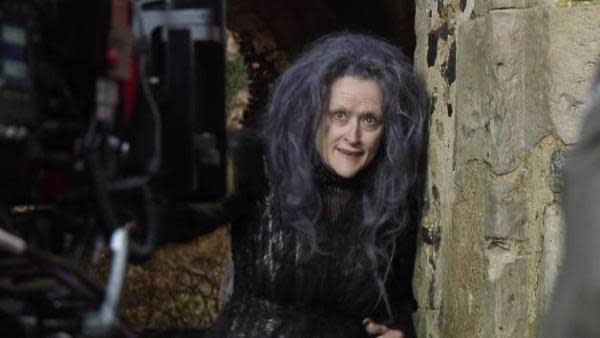 Meryl Streep en la filmación de Into the Woods (Imagen: Disney Movies)