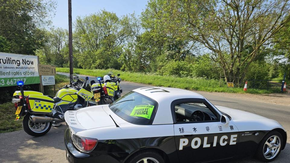 s2000 with a police livery impounded