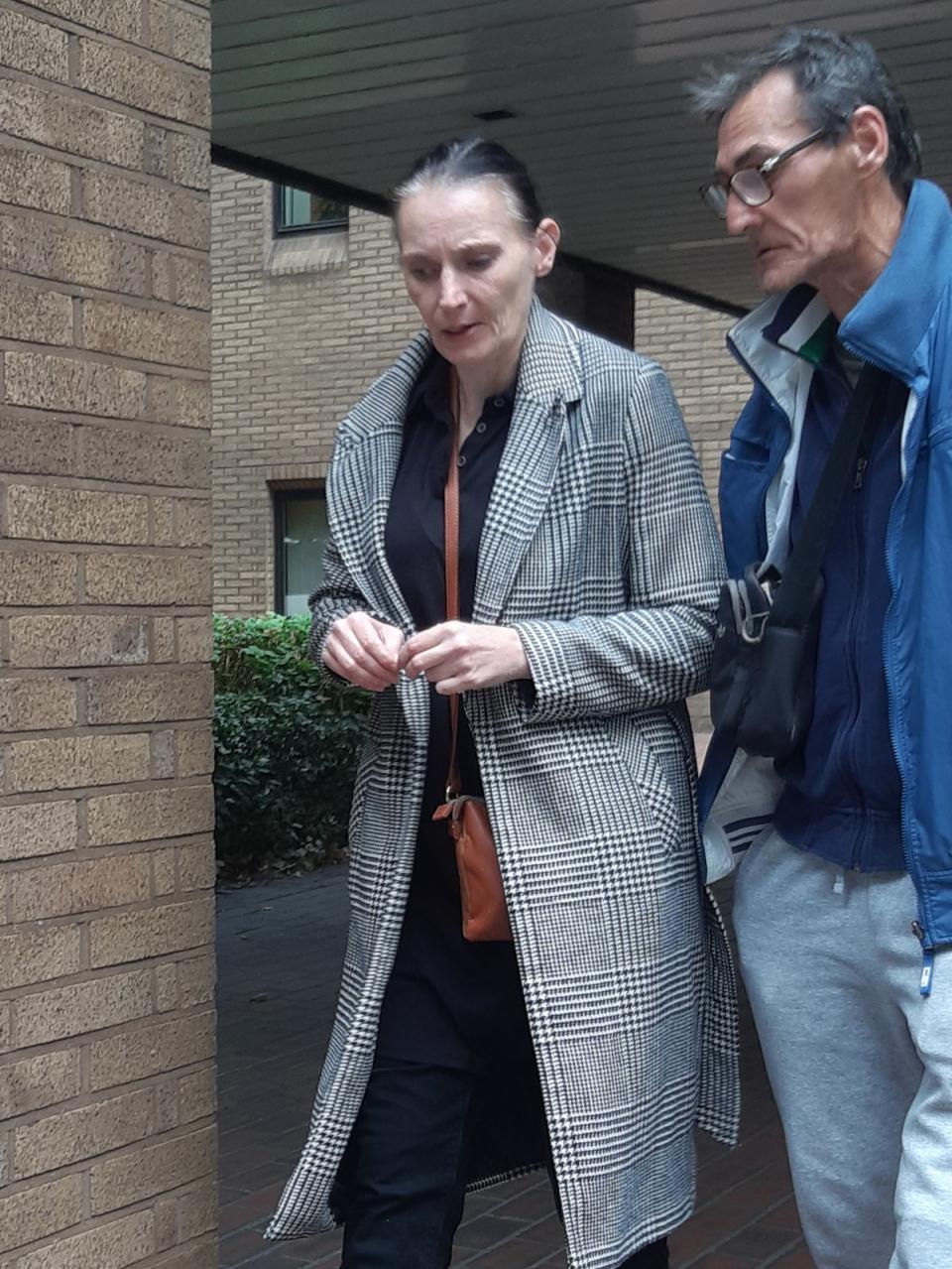 Roberta Richardson leaving Southwark crown court. She denies stealing a minister’s bag (ES/Kirk)