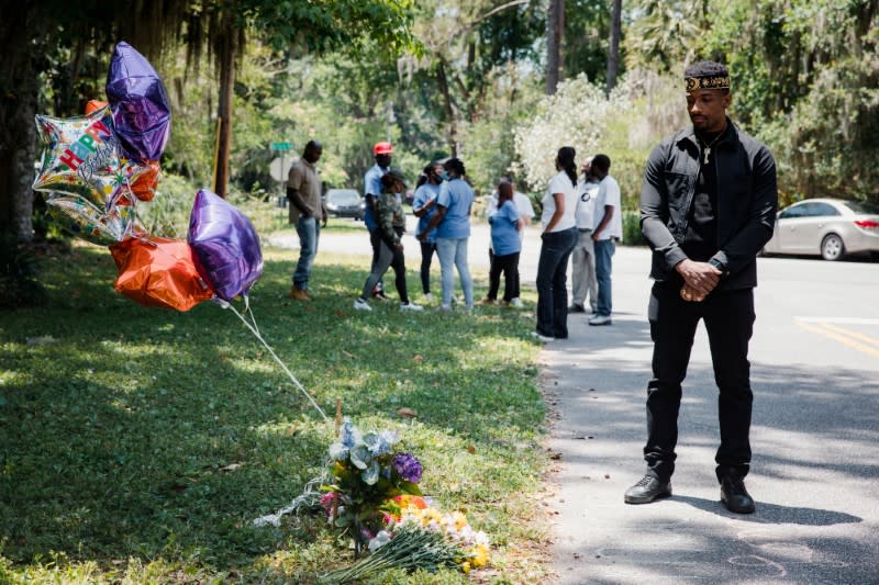 FILE PHOTO: Supporters of the Georgia NAACP protest shooting death in Brunswick