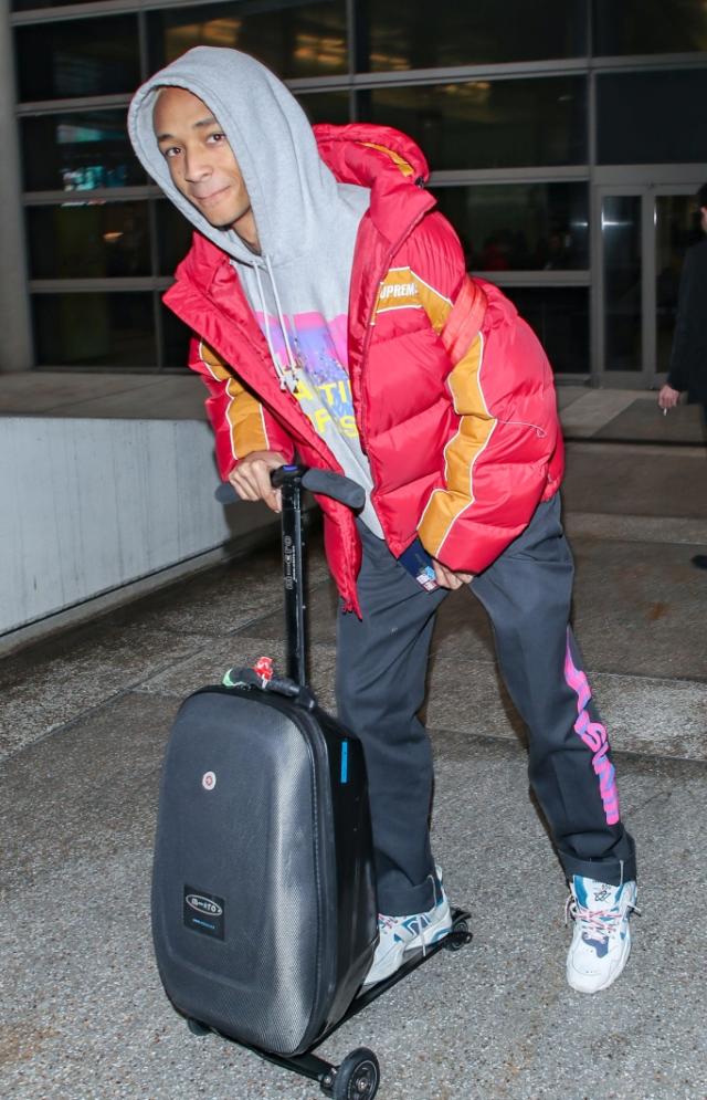 SPOTTED: Jaden Smith Arrives In Paris Rocking Louis Vuitton Sneakers