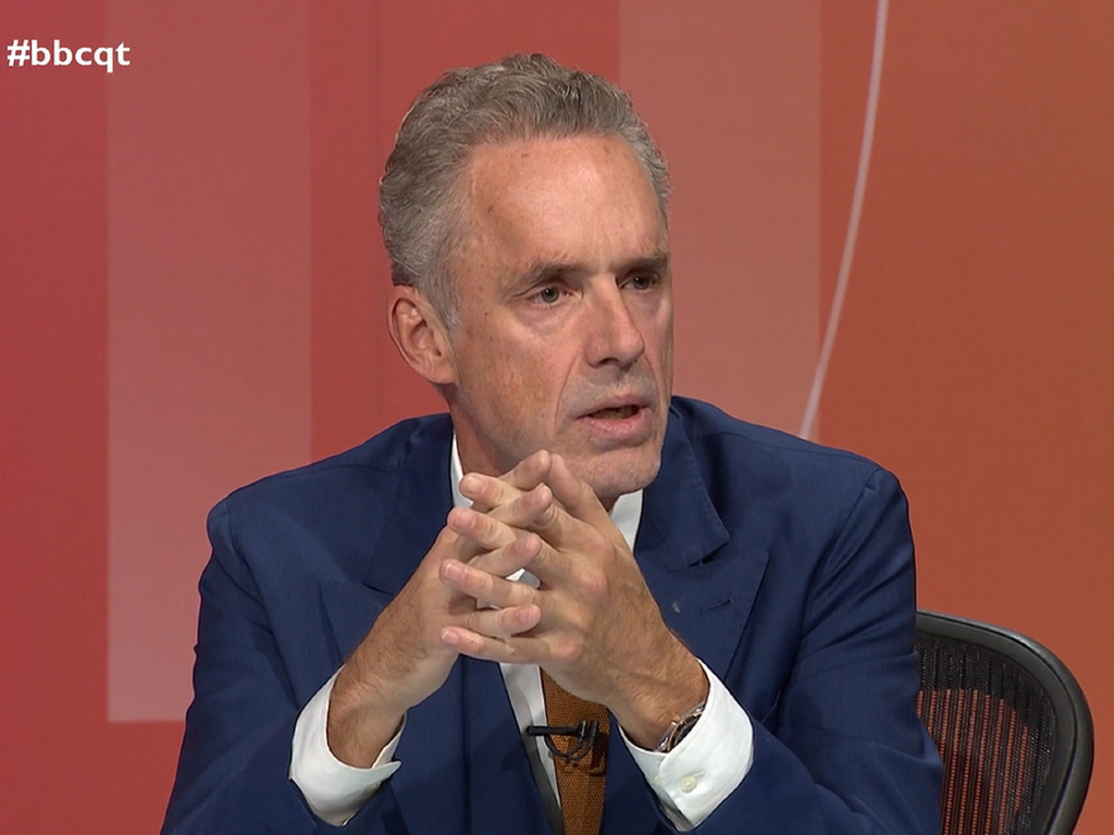 Peterson seems to believe that his own authority to comment on women’s appearances should be tolerated (BBC Question Time)
