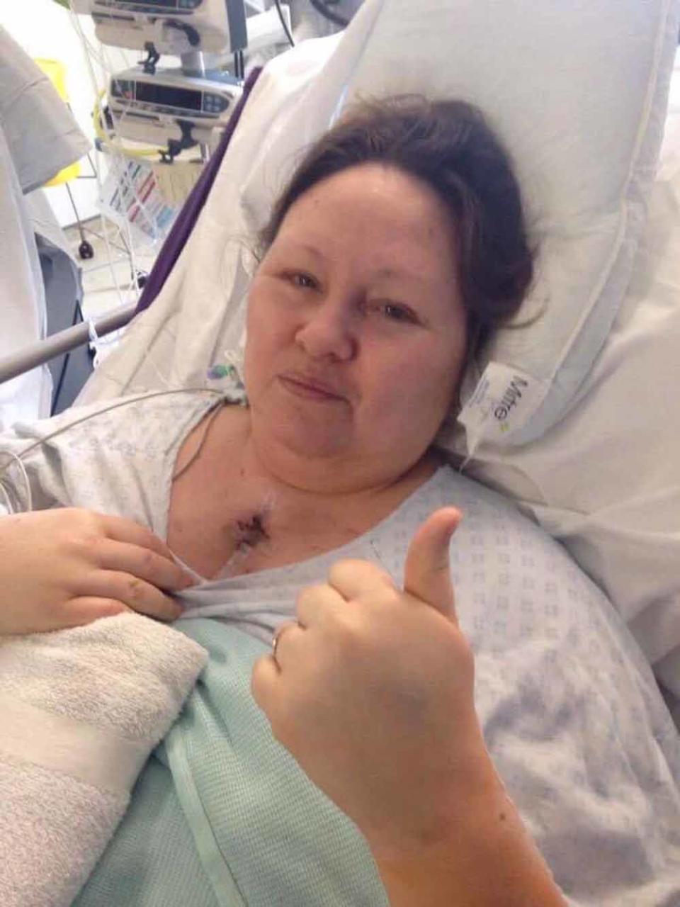 Sarah had a triple heart bypass in February 2017 (Collect/PA Real Life).