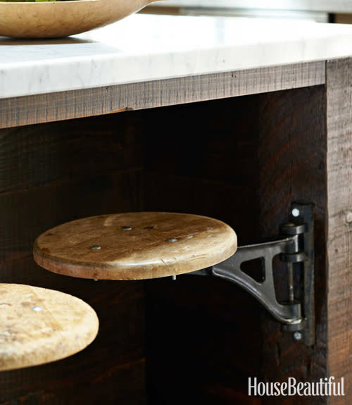 Use Swivel Stools to Save Floor Space