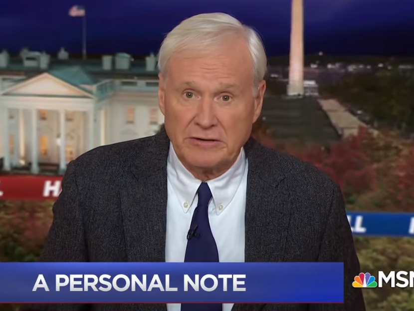 Chris Matthews, the host of MSNBC's Hardball show, who has apologised to Bernie Sanders: MSNBC