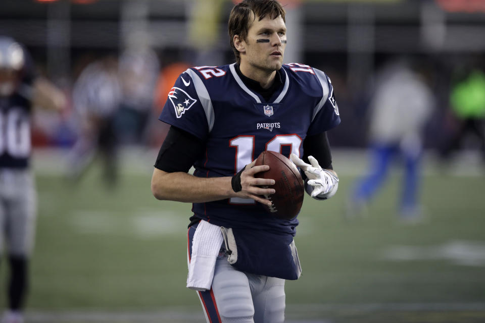 New England Patriots quarterback Tom Brady is going back to the Super Bowl. (AP)