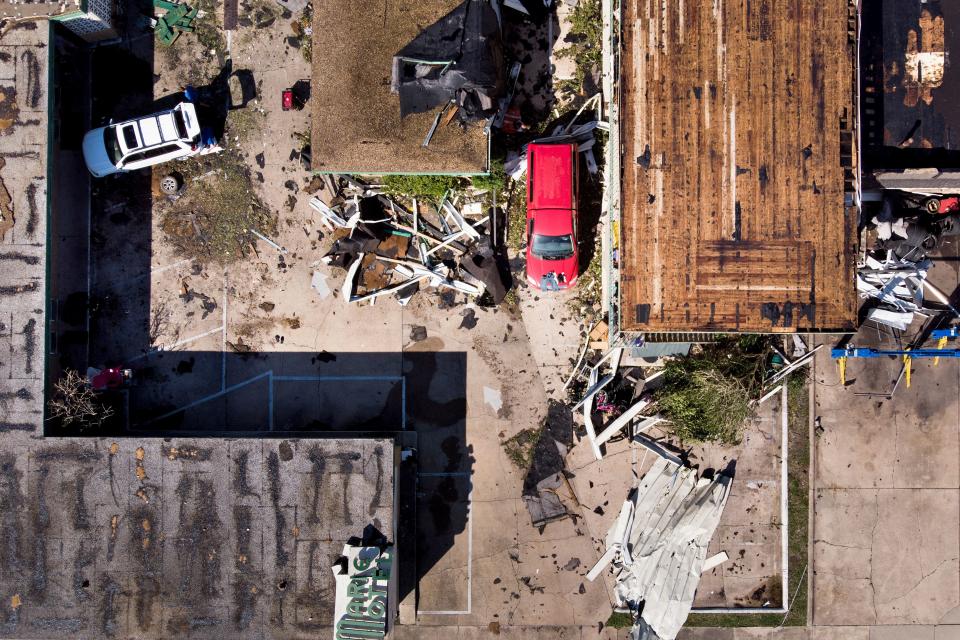 Aerial photos show the devastation left in the path of Hurricane Michael