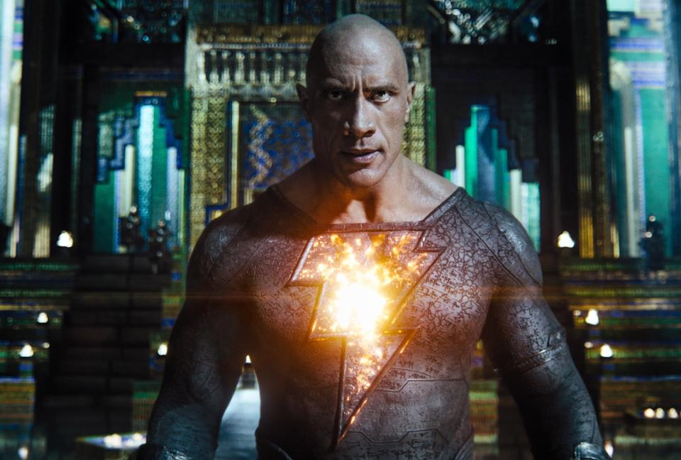 Dwayne Johnson plays the title role of "Black Adam," which has taken the wrestler-turned-actor more than a decade to bring to cinemas.