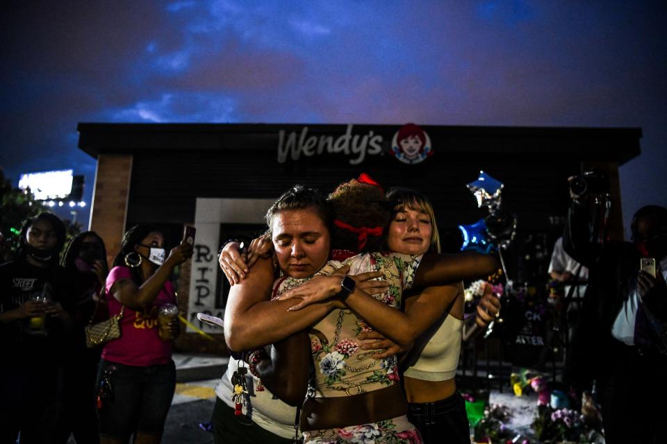 Women protesting on June 15, 2020, in Atlanta.