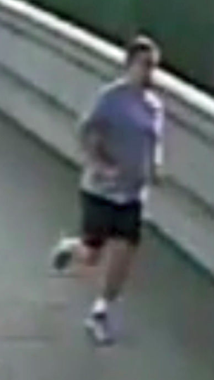 <em>The jogger is said to have ignored the woman hen he later returned to the scene (Met Police)</em>