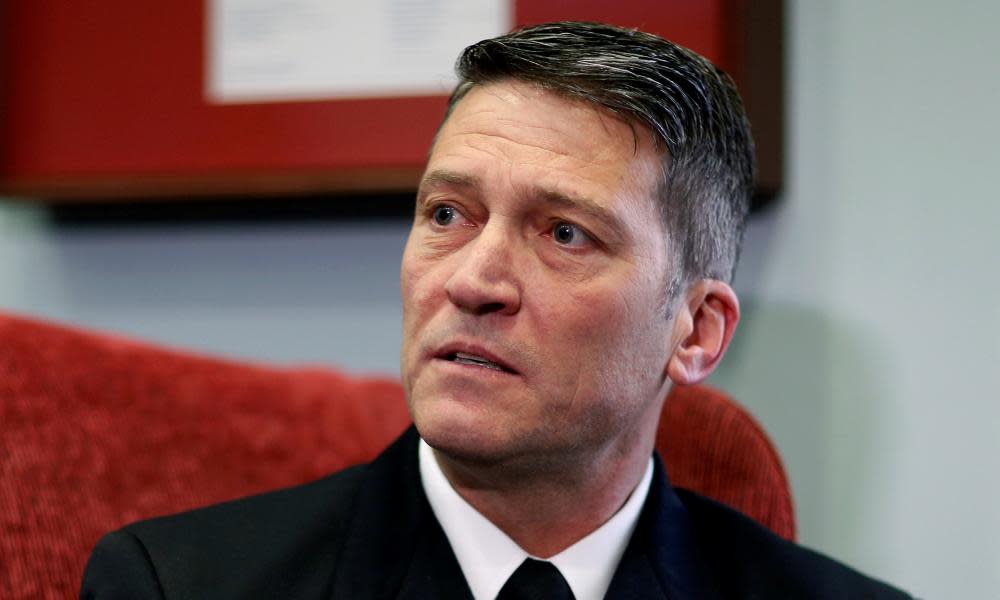 Ronny Jackson, Donald Trump’s nominee to be secretary of veterans affairs, said: ‘I am regretfully withdrawing my nomination.’