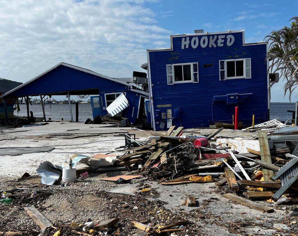 The owners of Hooked Island Grill still hope to rebuild at the restaurant's Hurricane Ian-damage site on Matlacha.